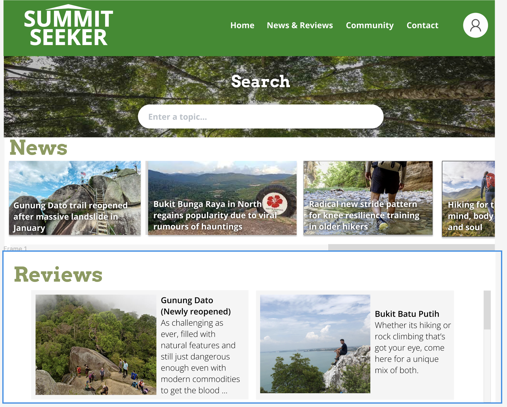 Summit Seeker Website